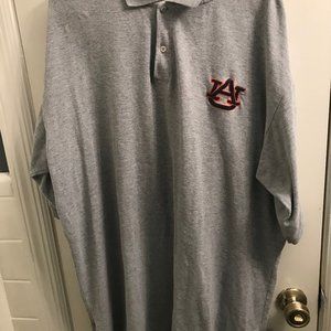 Auburn university short sleeve Cross Creek Grey polo shirt.  Size XXL